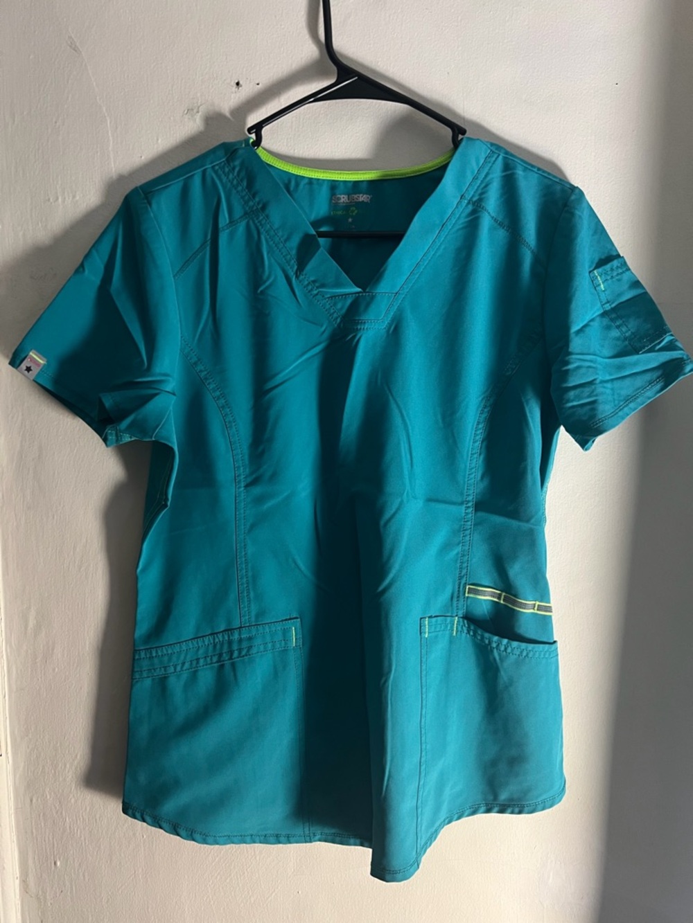 SCRUBSTAR Women’s Teal V-Neck Scrub Top